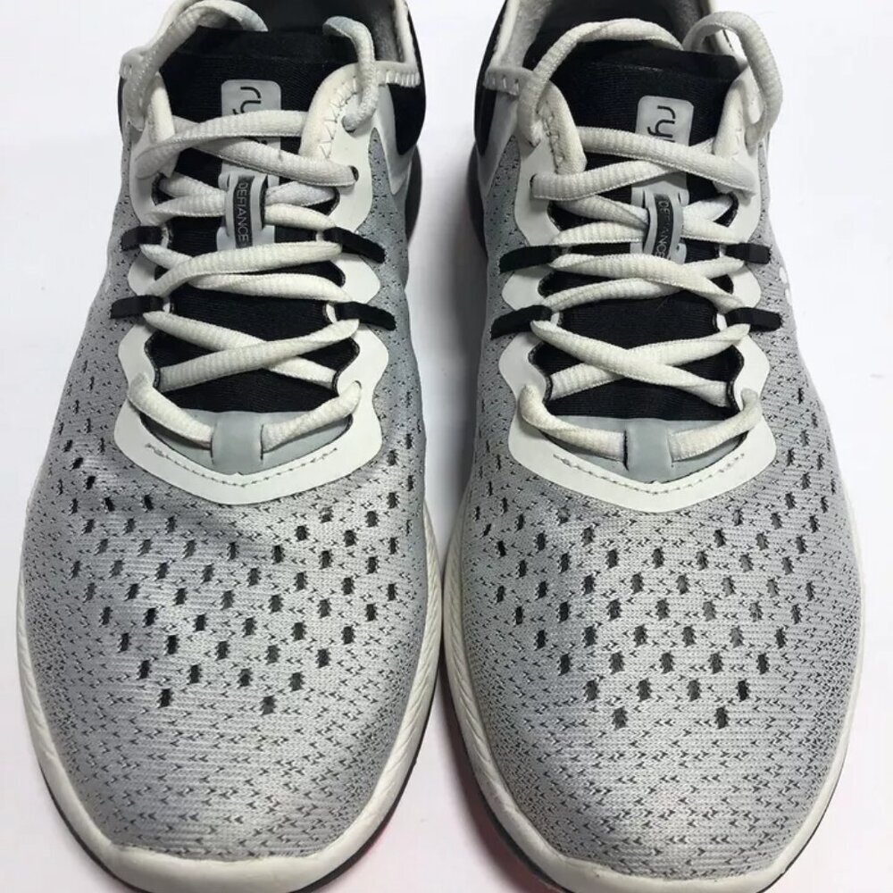 Ryka Women’s Defiance, White/Black Walking Shoes, Size 8wide View 3